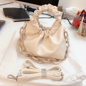 New Verafied mini cloud leather bag